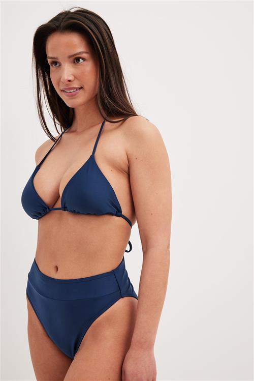 NA-KD Swimwear Bikinitrusser med høj talje - Navy