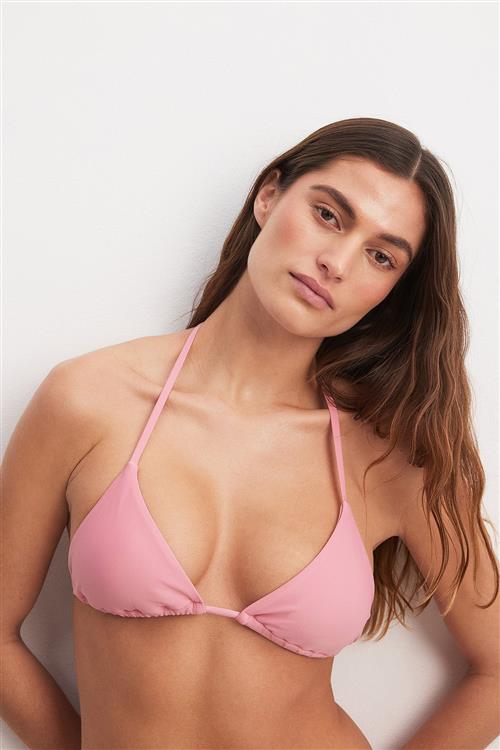 NA-KD Swimwear Polstret trekantet bikinitop - Pink