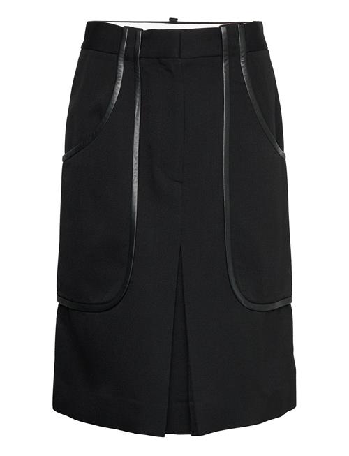 Patch Pocket Midi Skirt Victoria Beckham Black