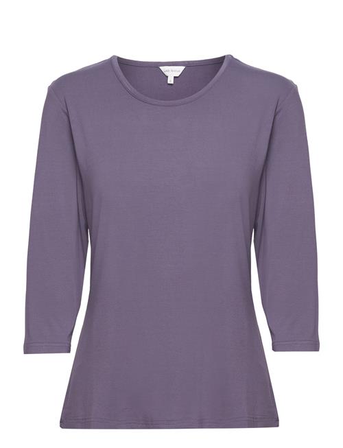 Lady Avenue Bamboo T-Shirt With 3/4-Sleeve Lady Avenue Purple