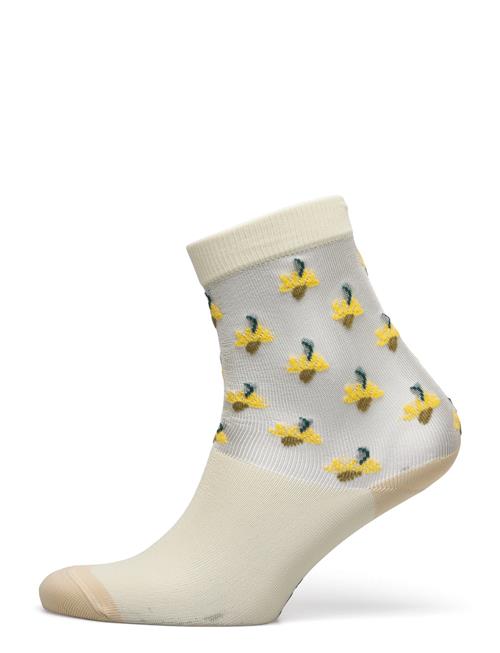 Swedish Stockings Embla Flower Socks Swedish Stockings Cream