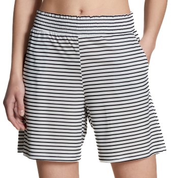 Calida Circular Sleep Shorts Hvid/Marine tencel XX-Small Dame