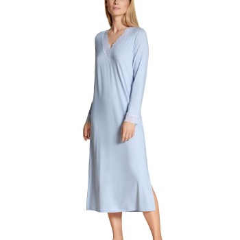 Se Calida Elegant Dreams Long Nightdress Lyseblå modal Medium Dame ved Timarco