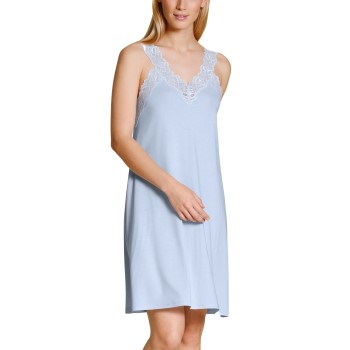 Calida Elegant Dreams V-neck Nightdress Lyseblå modal Large Dame