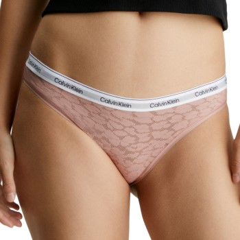 Calvin Klein Trusser Lace Bikini Brief Lyserosa polyamid X-Small Dame