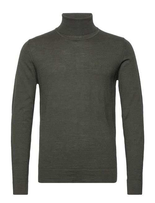 Se Lindbergh Merino Knit Roll-Neck Lindbergh Green ved Booztlet