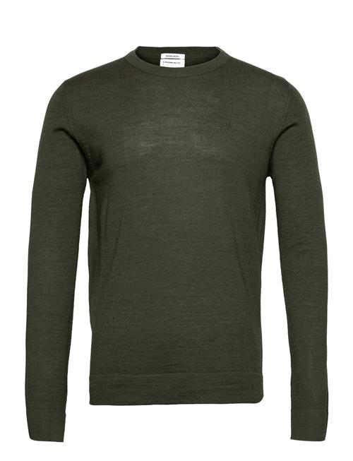 Merino Knit O-Neck Lindbergh Green