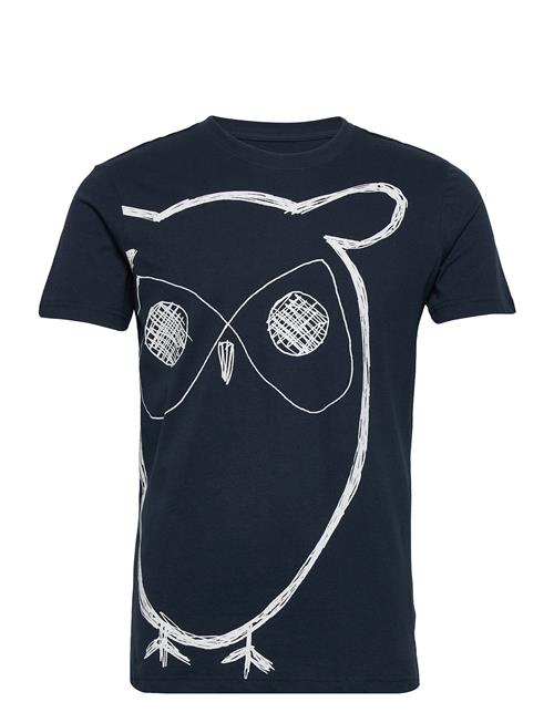 Aop Owl Tee - Gots/Vegan Knowledge Cotton Apparel Black