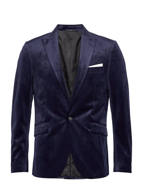 Se Lindbergh Velvet Blazer Lindbergh Navy ved Booztlet