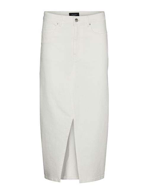 Vero Moda Vmveri Hr Calf Denim Skirt Ga Mix Noos Vero Moda White