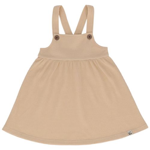 Se Gullkorn Design Tille Kjole Iced Coffee | Beige | 86/92 cm ved Babyshop