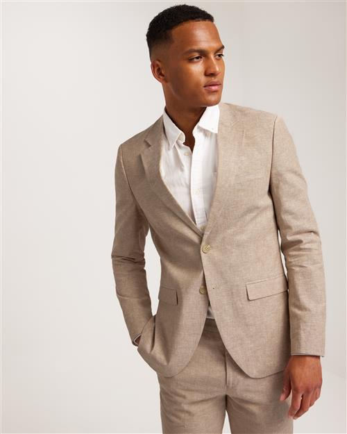 Jack & Jones Jprriviera Linen Blazer Slim Fit Sn Blazere Travertine Slim Fit