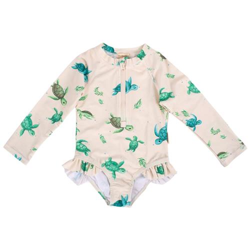 Filibabba Vilje Badedragt First Swim 1-2 Y  Beige  1-2 år