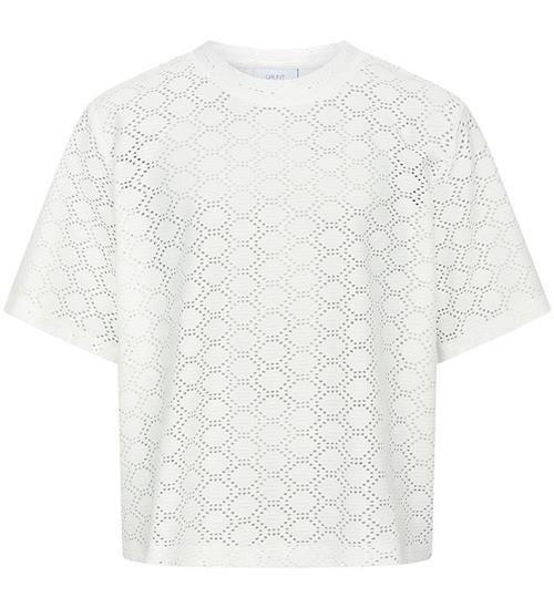 Grunt T-shirt - Elvas - Hvid m. HulmÃ¸nster