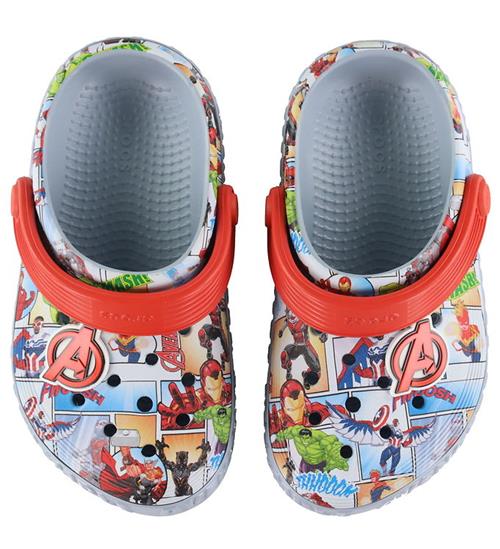 Se Crocs Crocs Sandaler - Avengers Off Court Clog K - BlÃ¥/GrÃ¥ ved KidsWorld