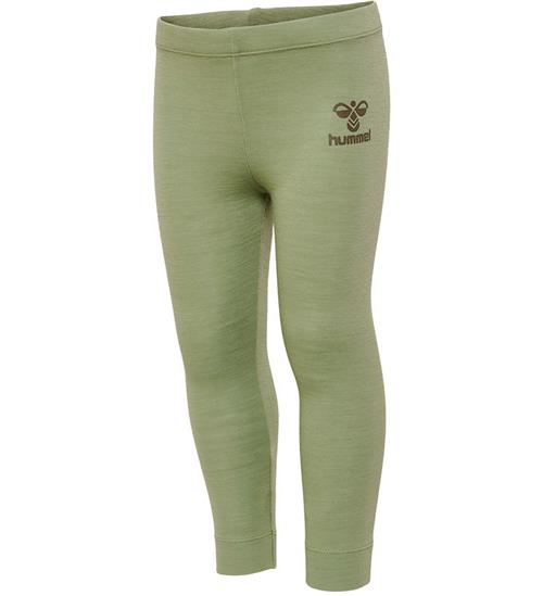 Se Hummel Hummel Leggings - Uld - hmlWolly - Oil Green ved KidsWorld