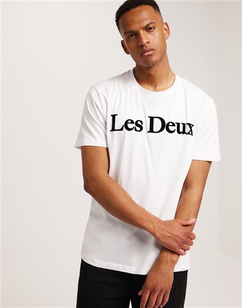 Les Deux Charles T-Shirt Printed t-shirts Hvid