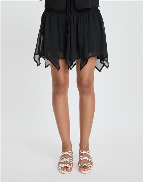 Nelly - Sort - Flowy Mini Skirt