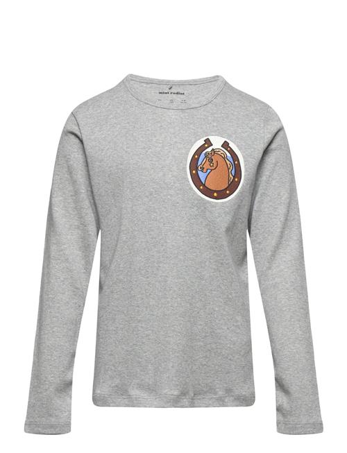 Se Mini Rodini Horses Patch Ls Tee Mini Rodini Grey ved Booztlet