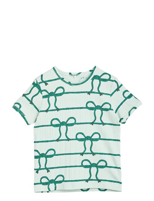 Se Mini Rodini Rope Aop Ss Tee Mini Rodini Green ved Booztlet