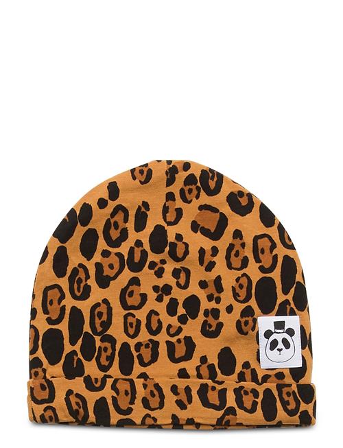 Se Mini Rodini Basic Leopard Beanie Mini Rodini Beige ved Booztlet