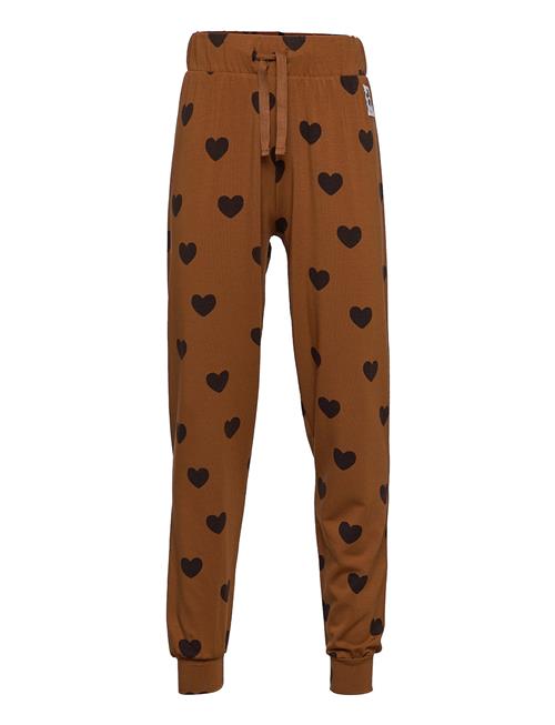 Basic Hearts Jersey Trousers Tencel™ Mini Rodini Brown