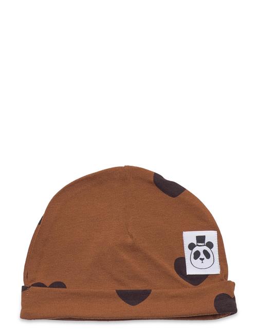 Mini Rodini Basic Hearts Baby Beanie Tencel™ Mini Rodini Brown