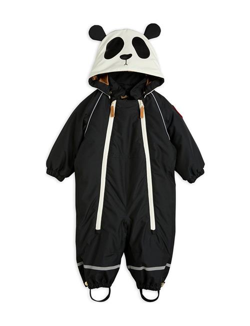 Mini Rodini Alaska Panda Baby Overall Mini Rodini Black