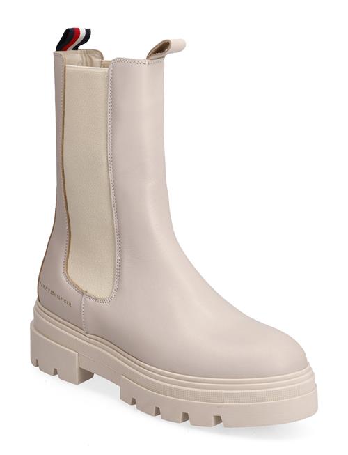 Se Tommy Hilfiger Monochromatic Chelsea Boot Tommy Hilfiger Beige ved Booztlet