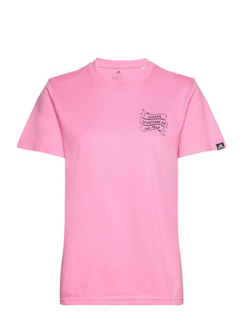 adidas Sportswear Brand Love Graphic T-Shirt Adidas Sportswear Pink