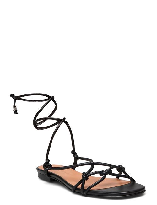 Ganni Knots Flat Sandal Ganni Black