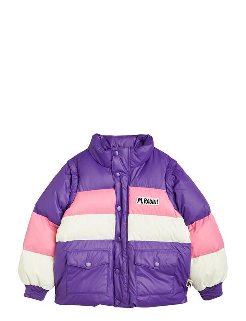 Mini Rodini Zip Sleeve Puffer Jacket Mini Rodini Purple