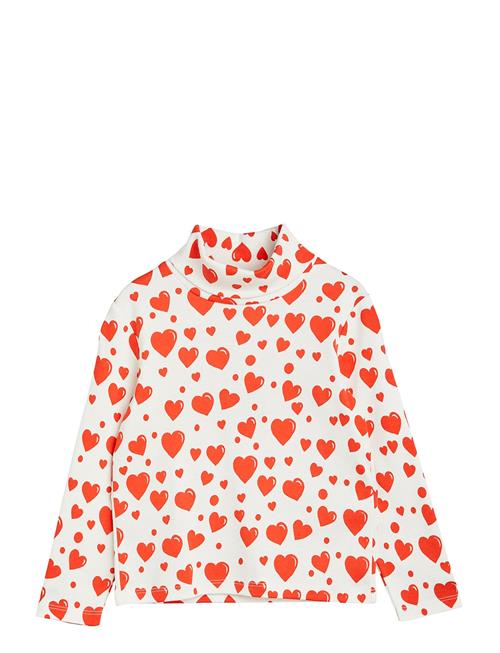 Se Mini Rodini Hearts Aop Ls Tee Mini Rodini Red ved Booztlet