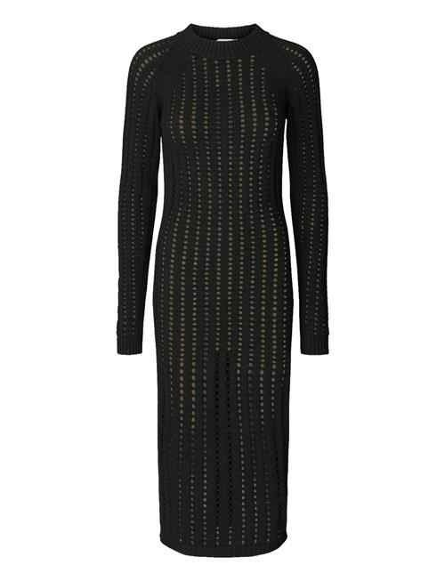 Rabens Saloner Cana - Square Knit Dress Rabens Sal R Black