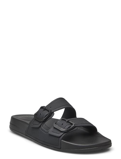 Se FitFlop Iqushion Two-Bar Buckle Slides FitFlop Black ved Booztlet