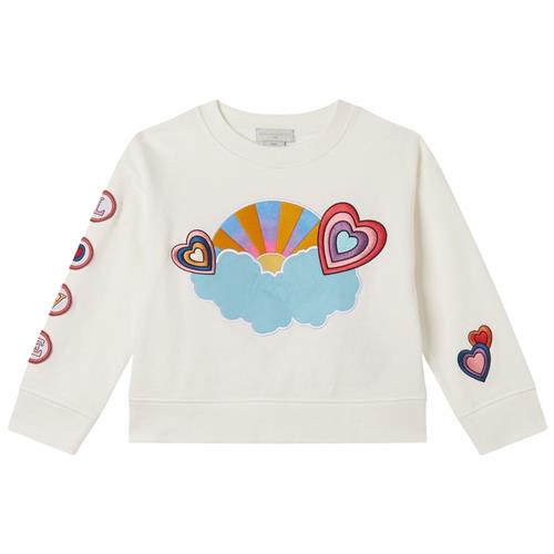 Stella McCartney Kids Broderet Sweatshirt Naturhvid | Hvid | 5 years