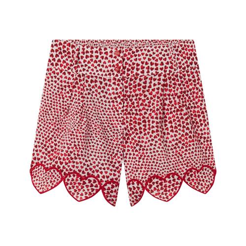 Stella McCartney Kids Hjertemønstret Kortærmet Shorts Rød | Rød | 5 years