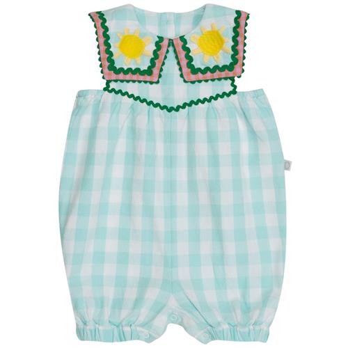 Stella McCartney Kids Gingham Romper Grøn | Grønn | 6 months