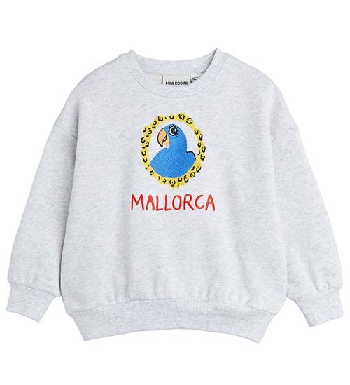 Mini Rodini Mini Rodini Sweatshirt - Parrot Enb - Grey Melange