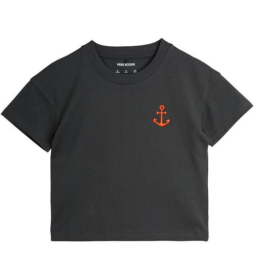 Mini Rodini Mini Rodini T-shirt - Anchor Emb - Sort