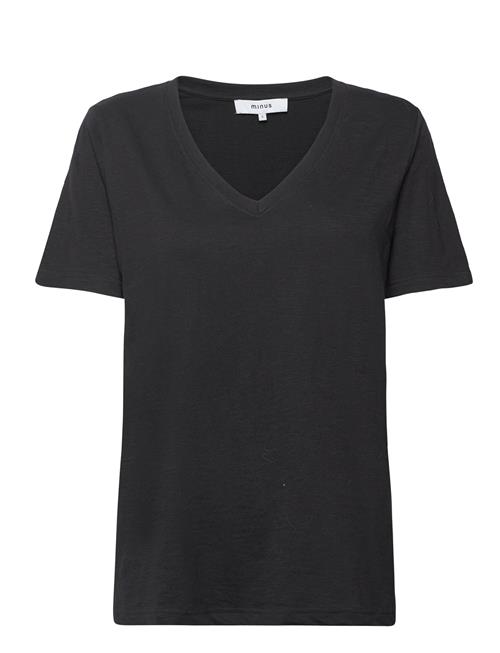 Leti V-Hals T-Shirt Minus Black