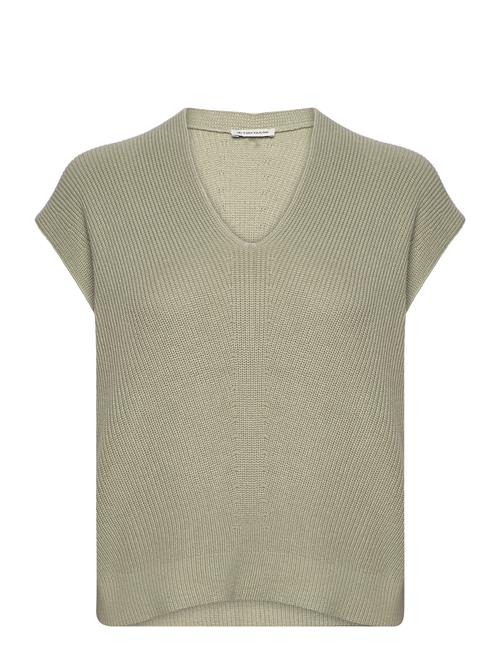 Se Tom Tailor Knit Sleeveless V-Neck Tom Tailor Green ved Booztlet