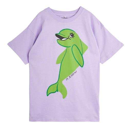 Mini Rodini GOTS Dolphin T-shirt Kjole Lilla | Lilla | 116/122 cm