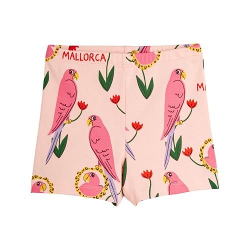 Mini Rodini GOTS Parrots Mønstret Shorts Lyserød | Lyserød | 116/122 cm