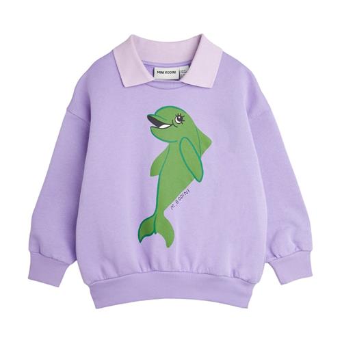 Mini Rodini GOTS Dolphin Sweatshirt Med Krave Lilla | Lilla | 92/98 cm