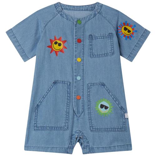 Se Stella McCartney Kids Romper I Denim Blå | Blå | 9 months ved Babyshop