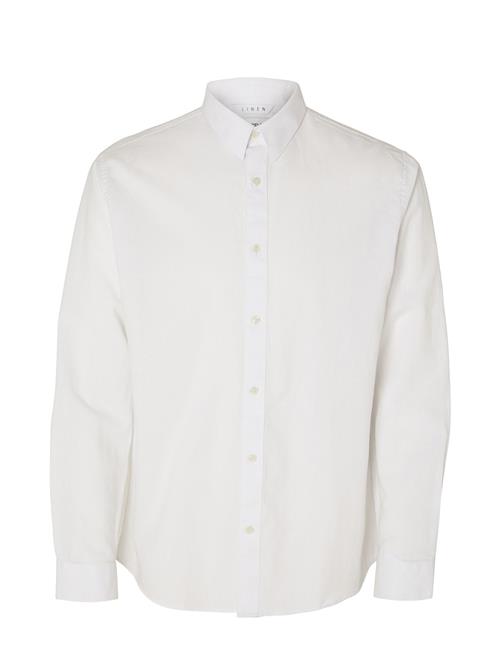 Selected Homme Slhregnew-Linen Shirt Ls Classic Selected Homme White