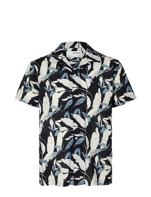 Selected Homme Slhreg-Air Shirt Ss Mix W Selected Homme Blue