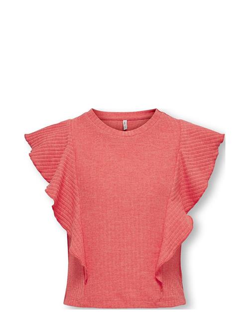 Kids Only Kognella S/L Short Ruffle Top Jrs Kids Only Coral