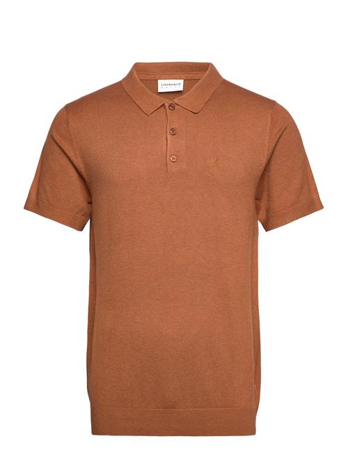 Lindbergh S/S Polo Knit Lindbergh Brown